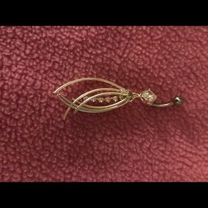 Dangle belly button ring